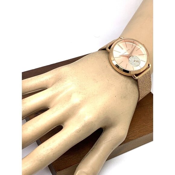 Michael Kors Women's Watch MK3845 Portia Quartz 37mm Rose Gold Stainless… - Picture 4 of 13